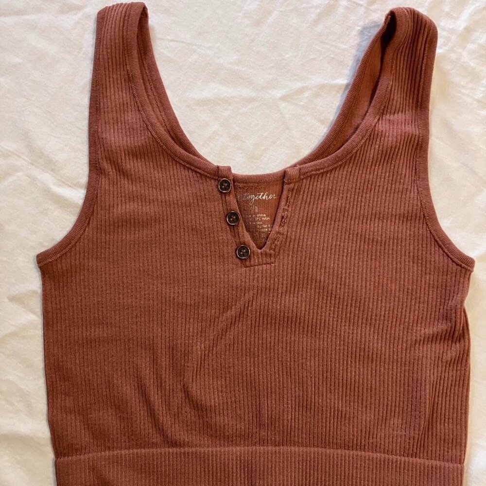 By Together Size S/M brown tank top
